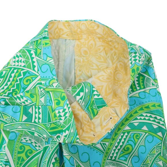 Loudmouth Golf Abstract Print Blue Green Men's Shorts 34 - Picture 2 of 5